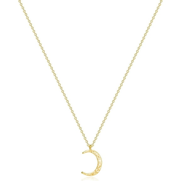 Pendant Necklace Gold Choker Layered Coin Open Karma Circle Full New Crescent Moon 14K Gold Plated Dainty Simple Moon Phase Jewelry For Women Gift[o1223]