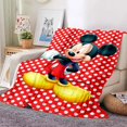 thumbnail image 3 of Manta ligera con estampado de Mickey Minnie de Disney para sala de estar, dormitorio, habitación de los niños, manta cálida, regalo de Navidad, 3 of 5