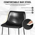 thumbnail image 5 of Vitesse 18 inch PU Faux Leather Counter Bar Height dinging chair with Back, 5 of 7