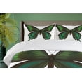 thumbnail image 4 of Ambesonne Swallowtail Duvet Cover Set, Exotic Green, 2-Calking, Olive Green Jade Green, 4 of 7