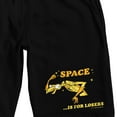 thumbnail image 2 of Space Ghost Coast To Coast Space Is For Losers Men's Black Sleep Pajama Shorts-Small, 2 of 5