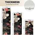 thumbnail image 4 of Red Mushroom Skull Black Pattern Kitchen Rugs Sets Of 3,Kitchen Runner Rugs Non Skid Washable,Decorative Kitchen Floor Mats for Kitchen,Sink,Laundry,17"x30"+ 17"x47" + 17"x59", 4 of 6