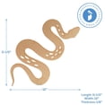 thumbnail image 4 of Snake Wooden Cutout 12 inches, Pack of 5 Unfinished Wood Shapes for Halloween Decor and DIY Crafts, by Woodpeckers, 4 of 5