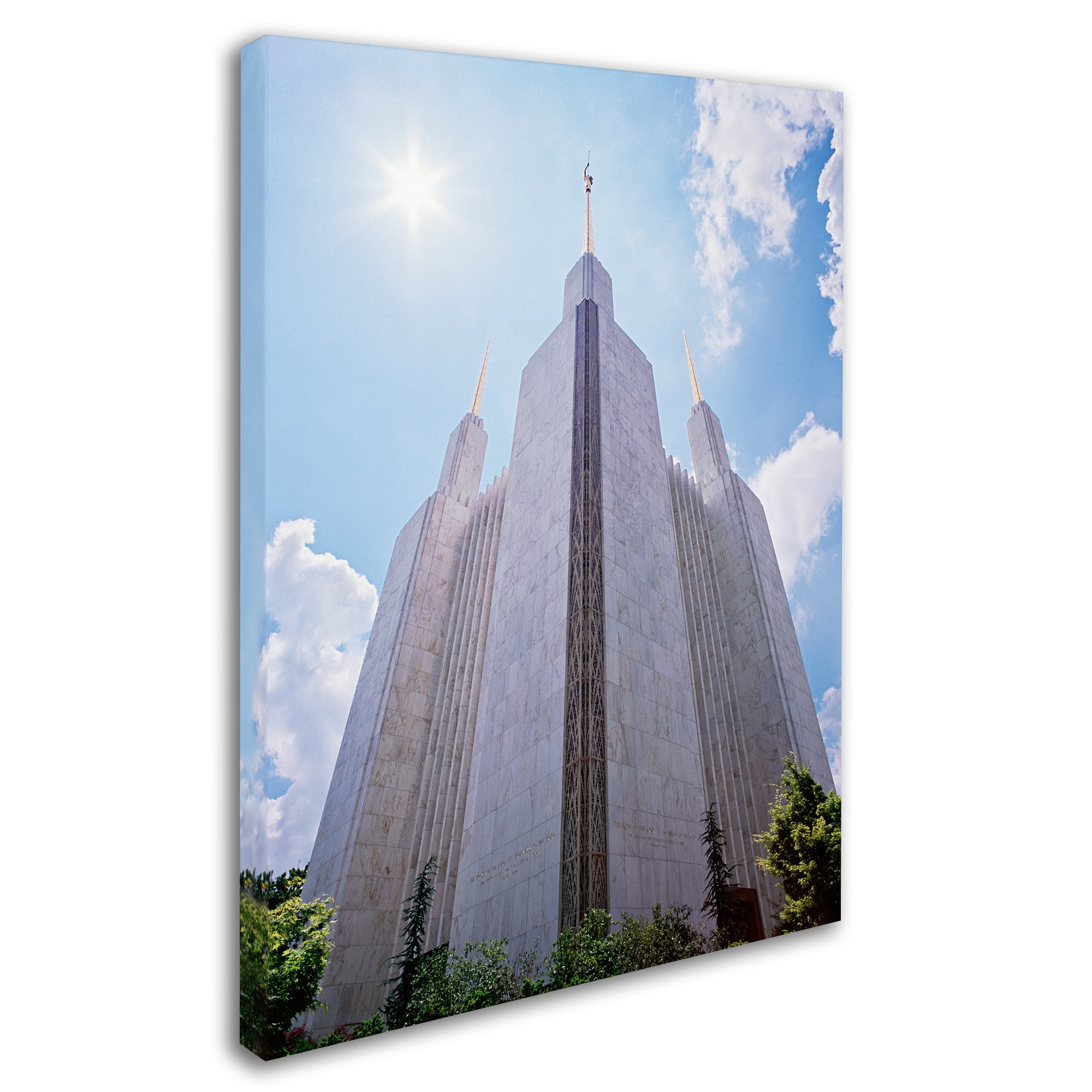 Trademark Fine Art "LDS Temple Under the Sun" Canvas Art by Gregory O'Hanlon