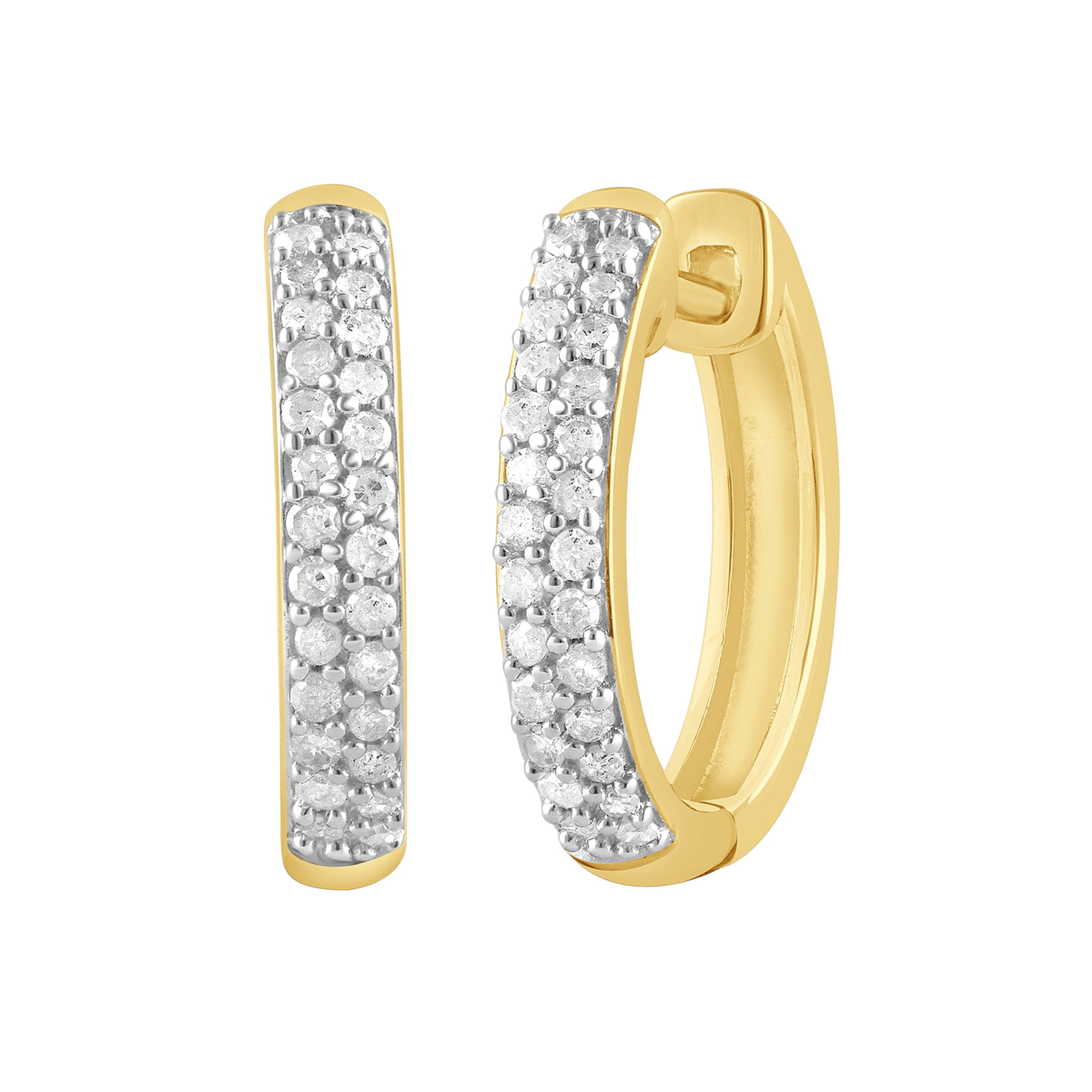 Brilliance Fine Jewelry Ke25927-dy12 : Ss/14kgp 1/4cttw Diamond Earrings