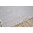 thumbnail image 2 of Exquisite Rugs Gamma Indoor/Outdoor Handmade Flatweave P.E.T. Yarn Silver Area Rug, 2 of 2