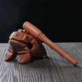 thumbnail image 4 of Carved Croaking Wood Percussion Musical Sound Wood Frog Tone Block Toys, 4 of 5