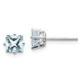 thumbnail image 2 of Primal Gold 14 Karat White Gold Aquamarine Earrings, 2 of 4