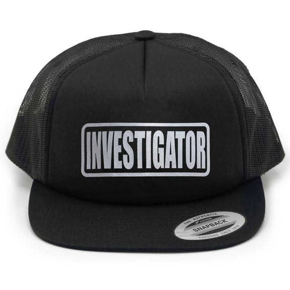 Investigator Hat, baseball caps, reflective imprint.