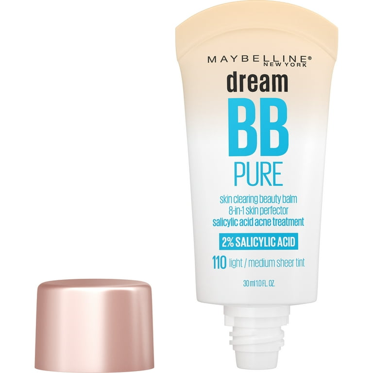 Maybelline Dream Pure 8 in 1 Skin Perfector BB Cream, Light Medium
