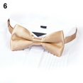 thumbnail image 2 of Naierhg New Arrival Men's Fashion Plain Bowtie Polyester Pre Tied Wedding Bow Tie Suits Tie, 2 of 7