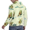 thumbnail image 6 of Fotbe Men's Hoodie with Avocado for Exercise Pattern - Kangaroo Pocket Pullover Hooded Sweatshirt, Perfect for Daily Wear, Travel, and Home-Small, 6 of 7