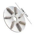 thumbnail image 1 of Pig Hair Removal Disc For Angle Grinders With 3.93 In Diameter Stainless Steel Blade, 1 of 5