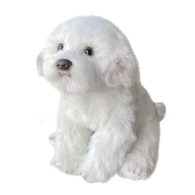 Peluche FAONIE para perro maltés, 26 cm