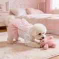 thumbnail image 5 of Nkmbld Pet Dresses Lightweight Puppy Princess Dress with Bowknot for Small Medium Dogs Cats, Summer Sleeveless Puppy Clothes for Birthday Party Wedding, 5 of 8
