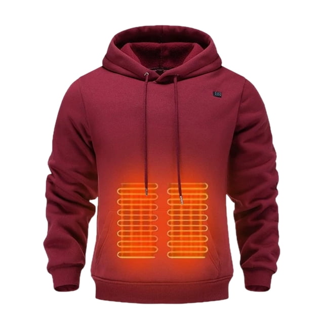 Sudadera con Capucha Caliente de Moda con Larga Vida Útil de la Batería Y Batería de Alta Capacidad. Diseño Ergonómico.