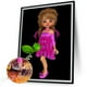 thumbnail image 1 of Cuadros Decorativos Big Eyed Girl 5D DIY Diamond Painting Kits Full Round Drill Wall Decor Crafts Tmvgtek embutido en tela, 1 of 8