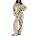 thumbnail image 2 of Womens Striped Lounge Set 2 Piece Outfit,M, 2 of 4
