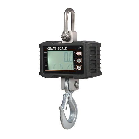 Báscula colgante digital 1000kg/ 2204lbs Báscula de grúa portátil de servicio pesado Retroiluminaci Tomshoo Pesador electrónico