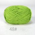 thumbnail image 1 of Hilo de ganchillo de algodón de leche de 50g, Lanas teñidas de costura de lana de 4 capas para manualidades de ganchillo, suéter, sombrero, bufanda para muñecas, tejido DIY Dengxun unisex, 1 of 2