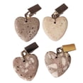 thumbnail image 4 of 4 Pcs Marble Heart Tablecloth Pendants with Clip for Picnic Wedding Tables Decor, 4 of 7