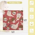 thumbnail image 2 of SKYSONIC 5 PCS Halloween Cute Ghost Baby Muslin Washcloths, Skull Spooky Face Towel Burp Cloths Ultrasoft Absorbent Cotton Bath Wipes Towels for Newborn Boys Girls, 2 of 7