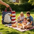 thumbnail image 6 of Twfbrm 4th of July Patriotic Tote Bag, Red White and Blue Quilted Shoulder Bag, USA 250th Anniversary Commemorative Handbag, Reusable Independence Day Shopping Bags Gifts for Friends Family, 6 of 6