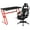 White, variant on Flash Furniture Optis Red Gaming Desk with Cup Holder/Headphone Hook & Red Reclining Back/Arms Gaming Chair with Footrest