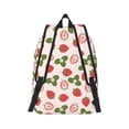 thumbnail image 3 of Daiia Strawberries And Leaf Vintage Canvas Backpack for Men and Women ,Hiking Backpack,Travel Laptop Bag for School,Large Capacity Backpack, 3 of 8