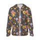 thumbnail image 1 of Fotbe Colorful Flowers with Butterfly Chaqueta con Protección Solar UPF 50+ para Hombre y Mujer, Camisa con Capucha y Bolsillos-Small, 1 of 7