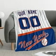 thumbnail image 2 of New York Blanket Throw Blanket Custom Any Name and Any Number Gifts for Men Women Baby, 2 of 6