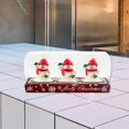 thumbnail image 4 of Precioso de navideñas de 3 piezas, adorno decorativo de lámpara de té de portátil para decoración para hogar, víspera de Navidad, de pie Soledad Velas de Navidad, 4 of 7