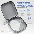 thumbnail image 3 of OptiPak Face Mask Storage Case Kit with Anti Fog Spray & Lens Cleaner Cloth Grey, 3 of 9
