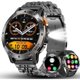 thumbnail image 1 of wonima11 FILIEKEU Man Smartwatch Bluetooth Calls Heart Rate Sleep Monitor Steps Mens Smart Watch IP67 Waterproof Fitness Tracker Military Black Stainless Steel Flashlight Smart Watches for Android iOS, 1 of 1