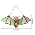thumbnail image 2 of Home Decor Halloween Party Bat Suncatcher Window Hanging Wall Art Decoration Colorful Bat, 2 of 2