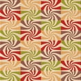 thumbnail image 1 of Ahgly Company Machine Washable Indoor Square Transitional Orange Area Rugs, 4' Square, 1 of 7