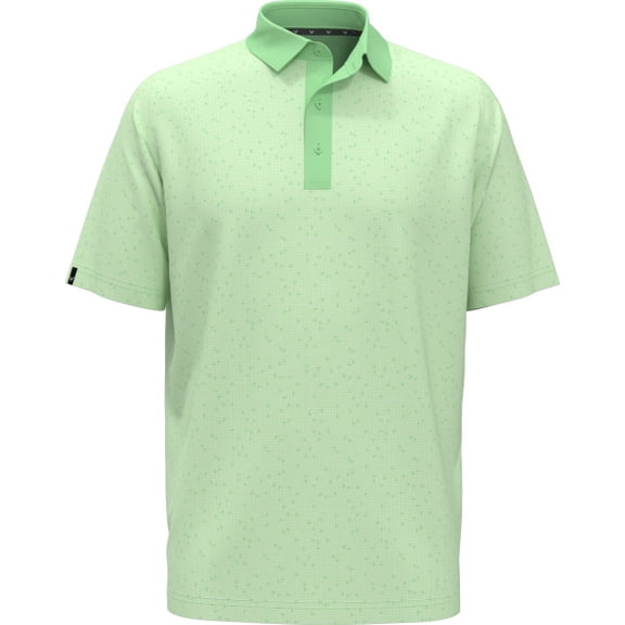 Callaway Golf Trademark Chevron Print Polo Green Ash Small