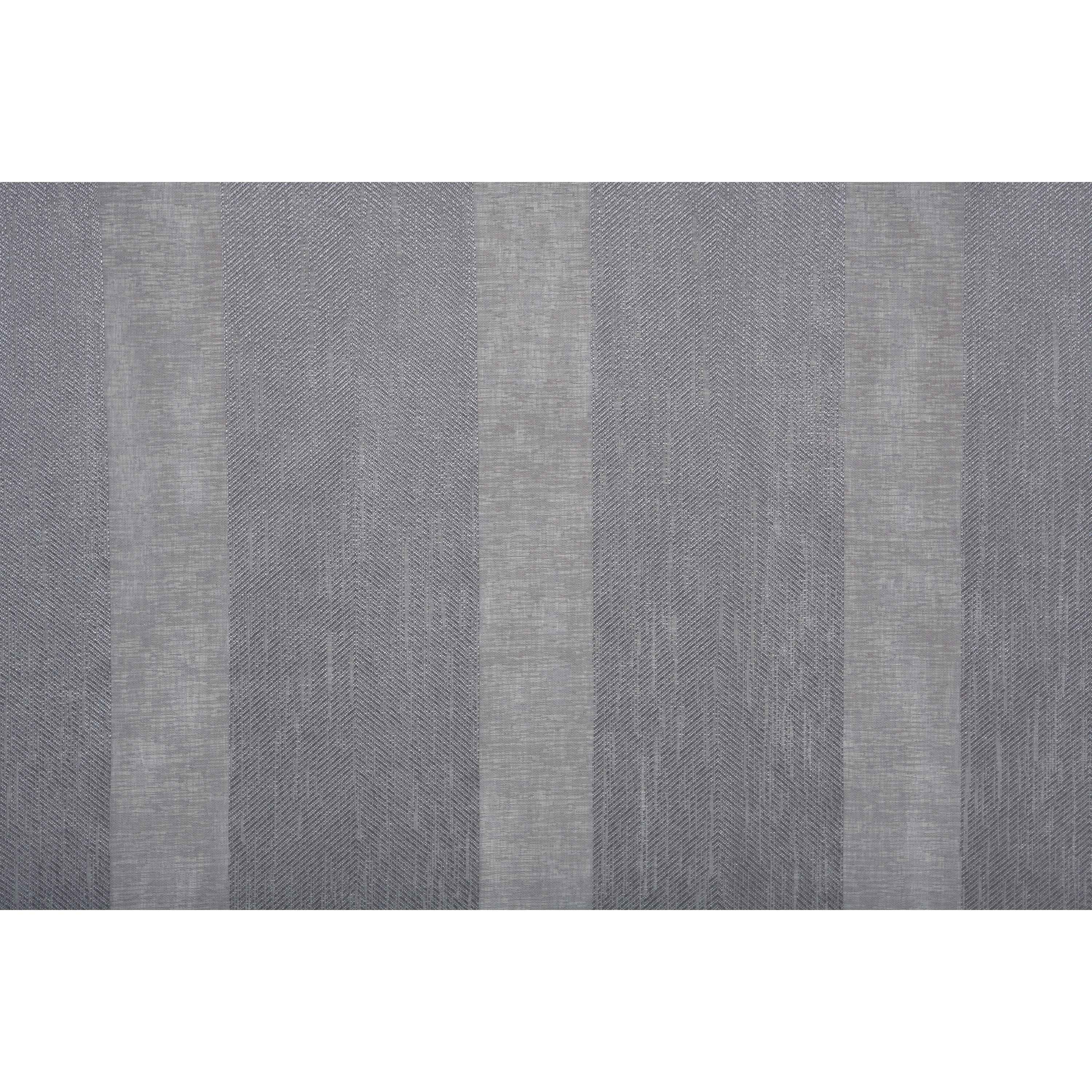 Skylar Grommet Striped Sheer Curtain Panel 52" x 84" in Grey