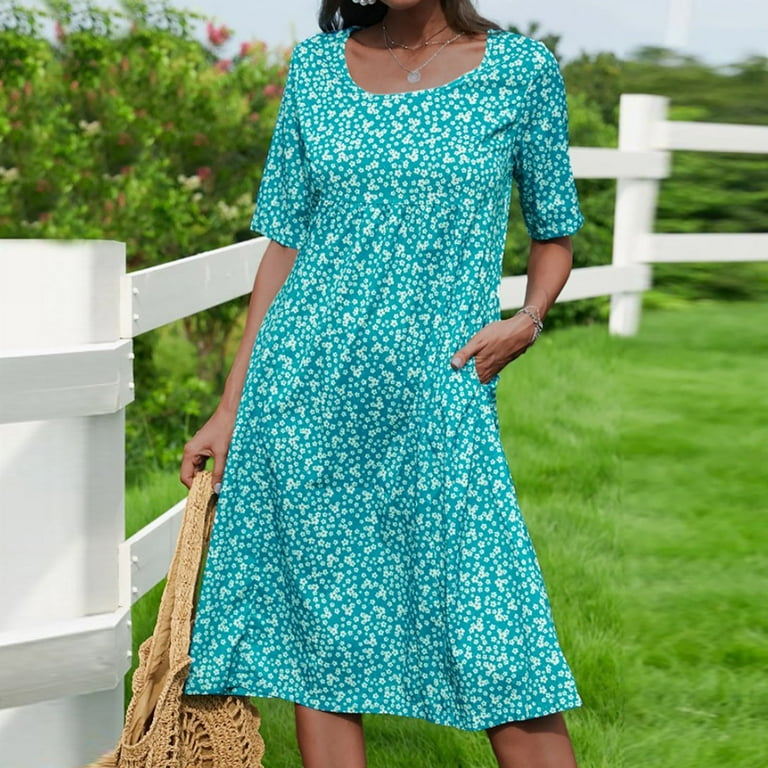 Casual fit and flare summer deals dresses