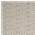 thumbnail image 4 of SAFAVIEH Trace Hermite Geometric Chevron Wool Area Rug, Grey/Black, 3' x 5', 4 of 6