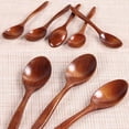 thumbnail image 5 of Wooden Spoons, 5 Pieces 7 Inch Wood Soup Spoons for Eating Mixing Stirring, Japanese Style Kitchen Utensil, Eco Friendly Table Spoon for Daily Use, 5 of 8