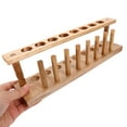 thumbnail image 2 of Gradilla de madera para tubos de ensayo, soporte para tubos de ensayo, gradilla portátil para centrífuga (8 orificios), 2 of 7