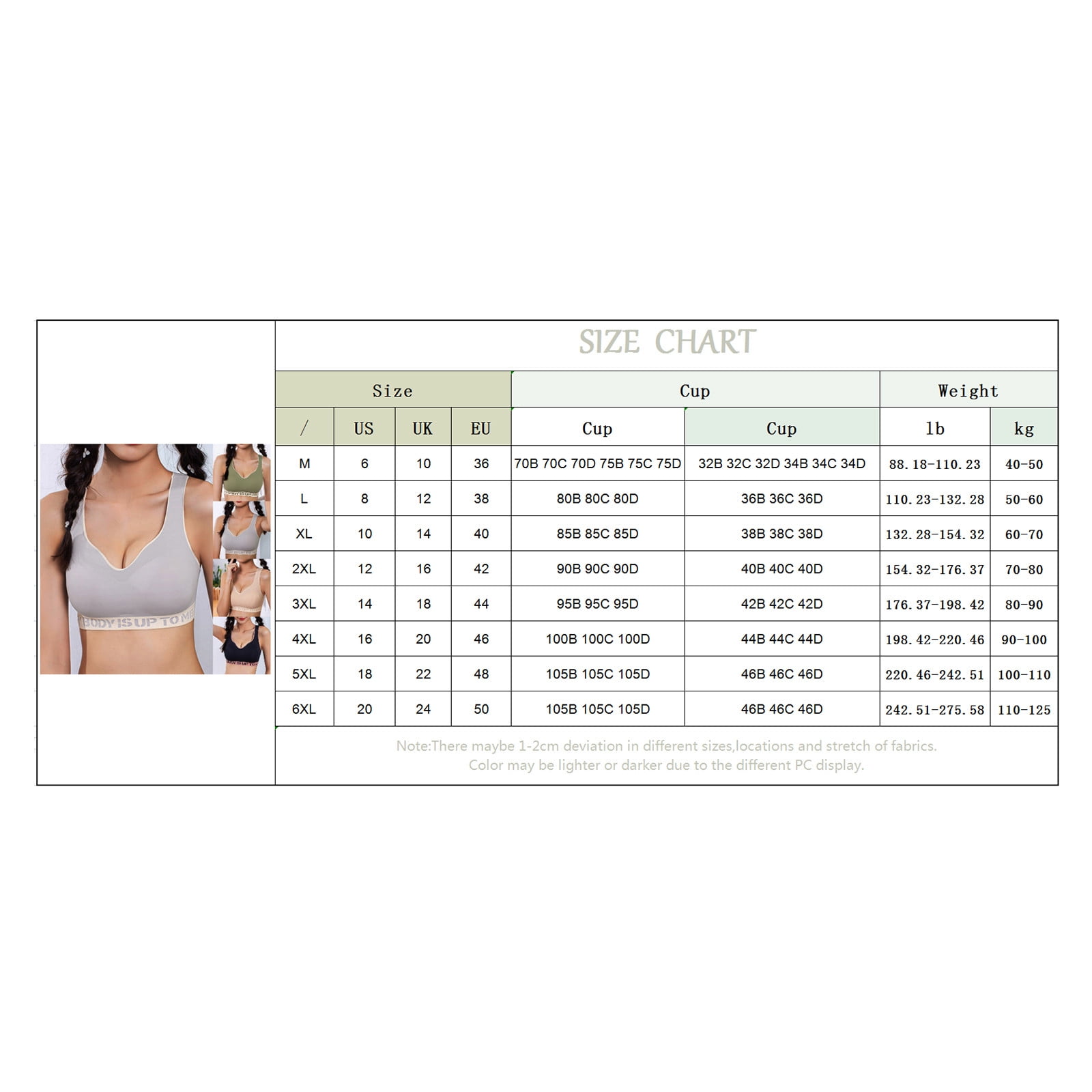 AILIVIN Bras for Women Wireless Full Figure Comfort Minimizer No Wire Plus Size  Bra Full Coverage Wirefree Cute Comfy Wide Strap Lifting Up Minimizering  Comfortable Womens Bras Beige 34DDD 34 DDD 