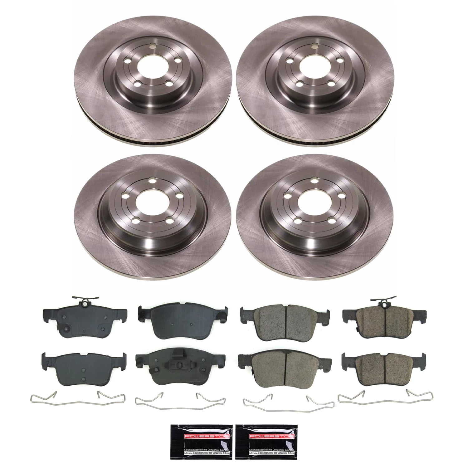 PowerStop Front and Rear Stock Replacement Brake Pad and Rotor Kit Fits: FORD Select Models KOE8940