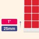 thumbnail image 3 of Etiquetas Adhesivas Cuadradas De Codificación De Colores De 1" - Paquete De 10 Colores De 1200, 3 of 5