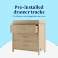 thumbnail image 5 of Graco Classic 3 Drawer Dresser with Infant Changing Table Topper, Driftwood, 5 of 14