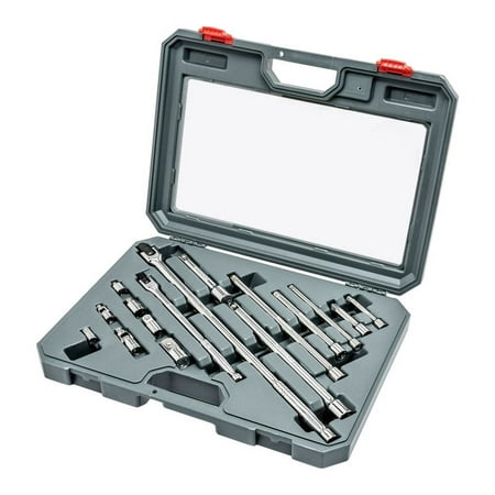 UPC: 0037103309518 | Crescent Assorted Sizes x 1/4 in. drive SAE 6 and 12 Point Socket Wrench Set 16 pc.