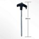 thumbnail image 2 of Black Screw-Type Tent Spikes, Tent Spikes, Metal Threaded Tent Spikes, Heavy-Duty Tent Spikes, 2 of 4