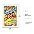 thumbnail image 2 of HG Wells’ Things To Come - Vintage Film Movie Poster c,1936 - Fine Art Matte Paper Print (Unframed) 30x44in, 2 of 4