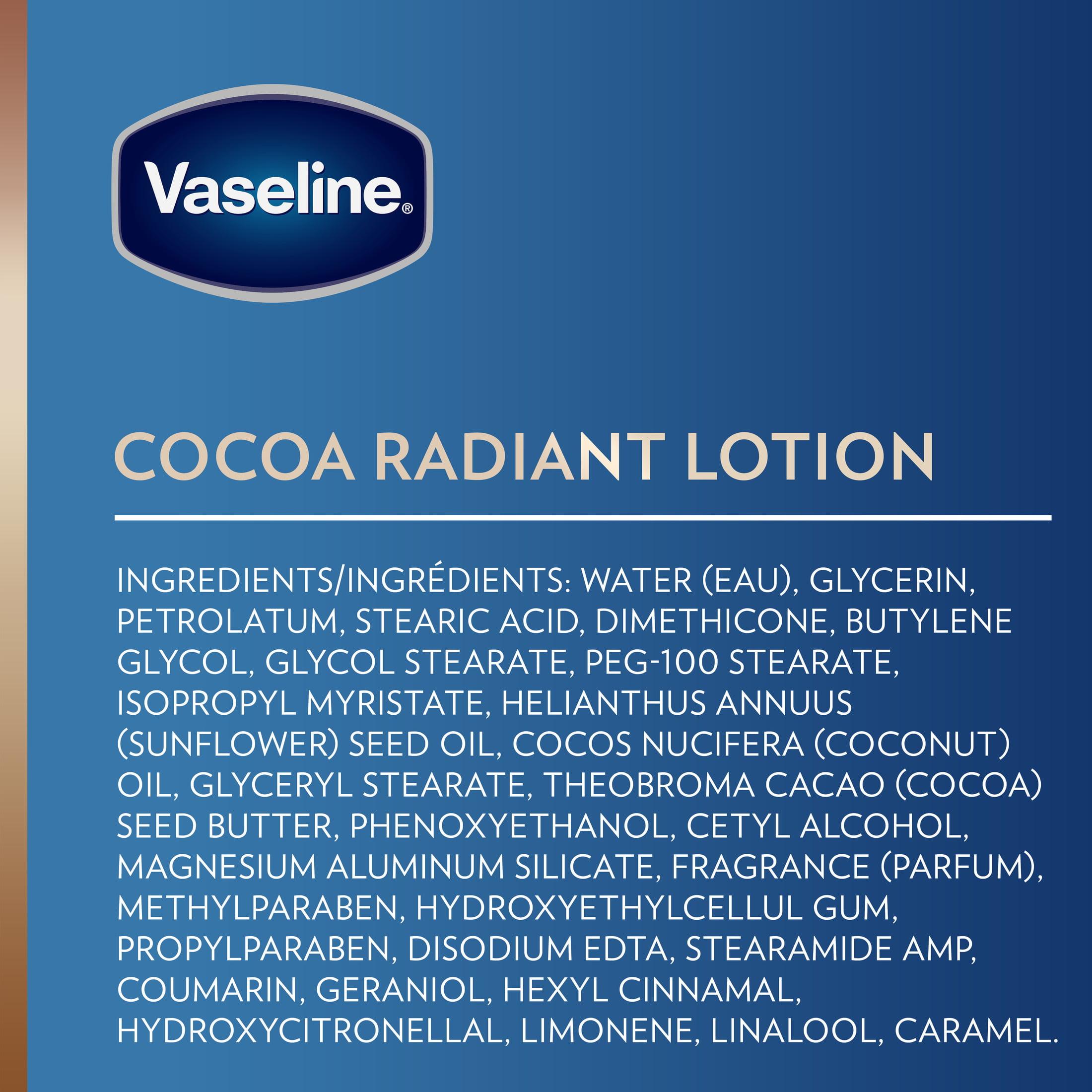 Vaseline Intensive Care Radiant Non Greasy Body Lotion for Dry Skin, Cocoa, 10 fl oz - image 5 of 12